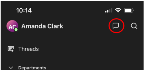 10:14 
AC 
Amanda Clark 
Q 
Threads 
V Departments 